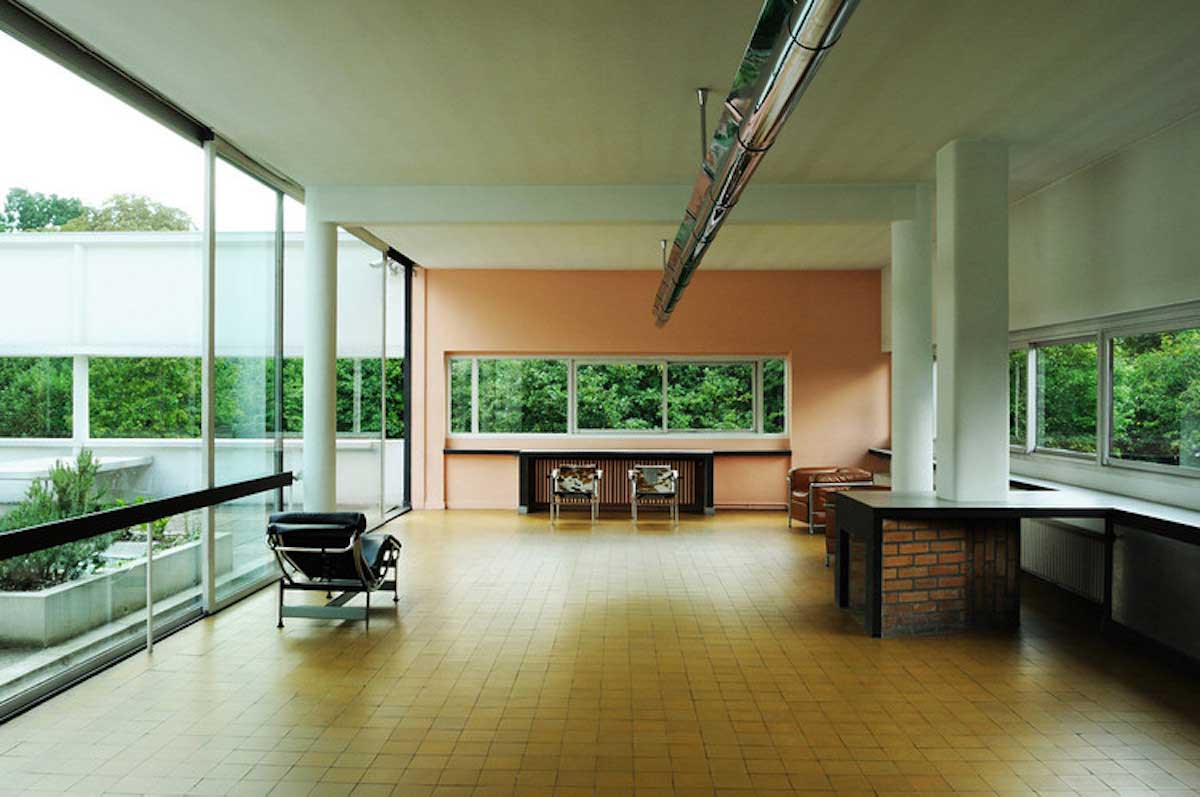 villa savoye interior le corbusier