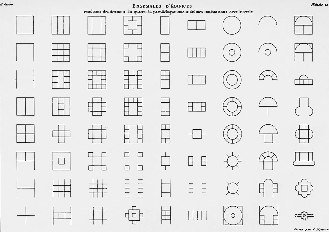 19th century architecture durand procedural design methods
