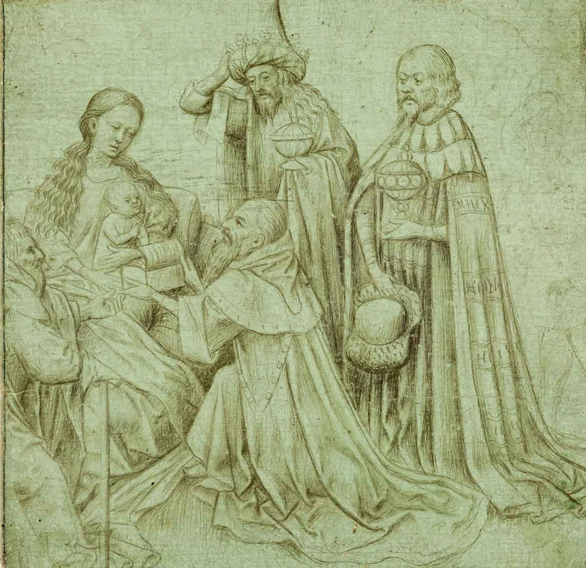 adoration magi jan van eyck drawing rijksmuseum
