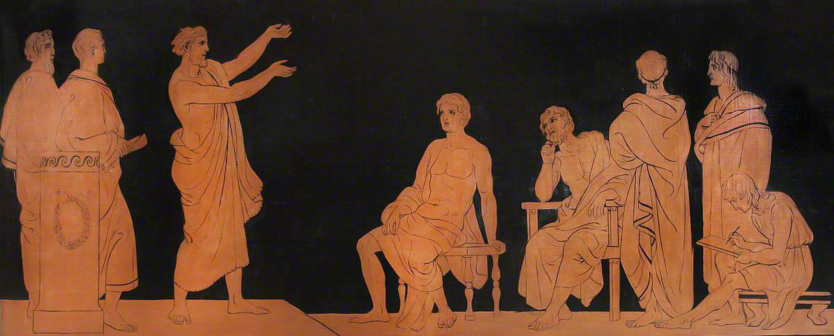 allegorical panel orator followers