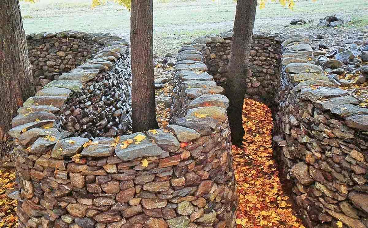 andy goldsworthy storm king wall detail