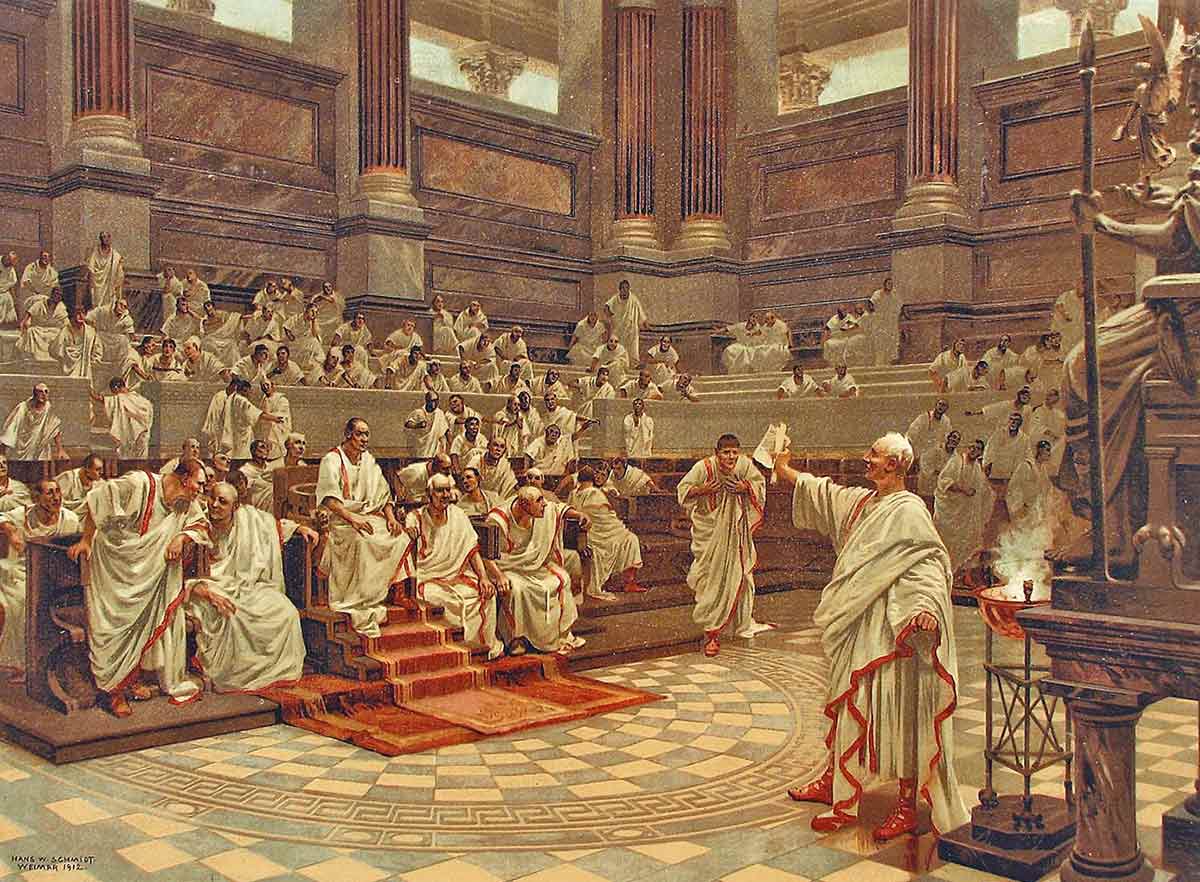 cicero before the senate late roman republic