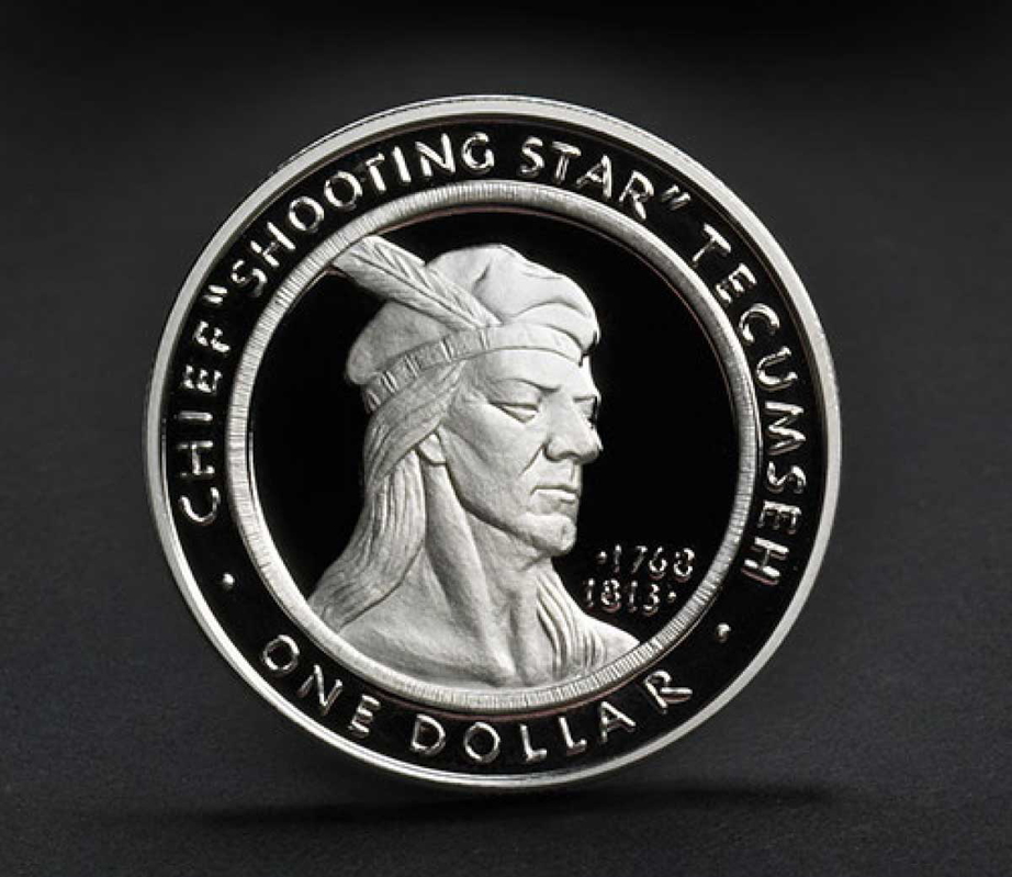 confederacy tecumseh coin