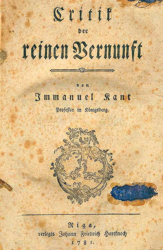 critique pure reason kant
