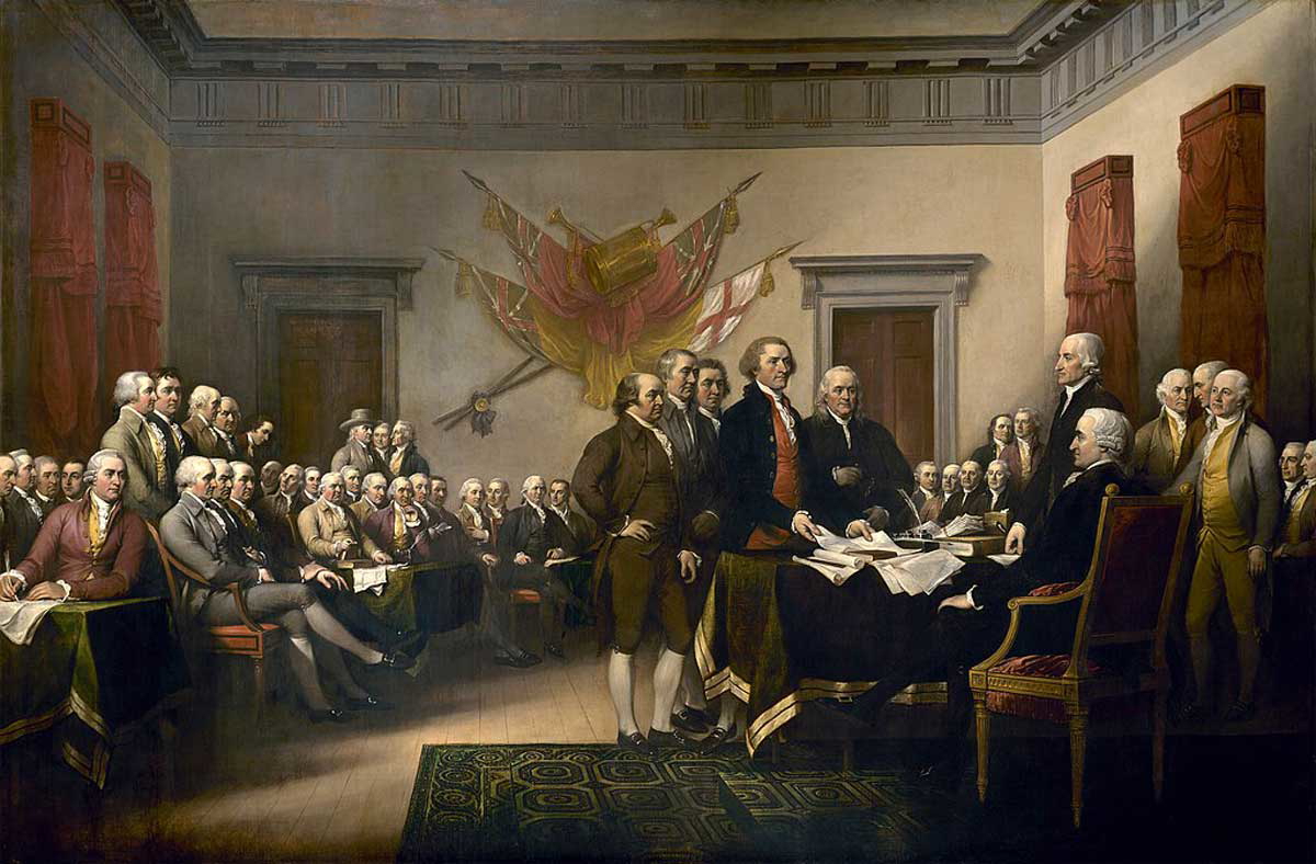 declaration of independence painting