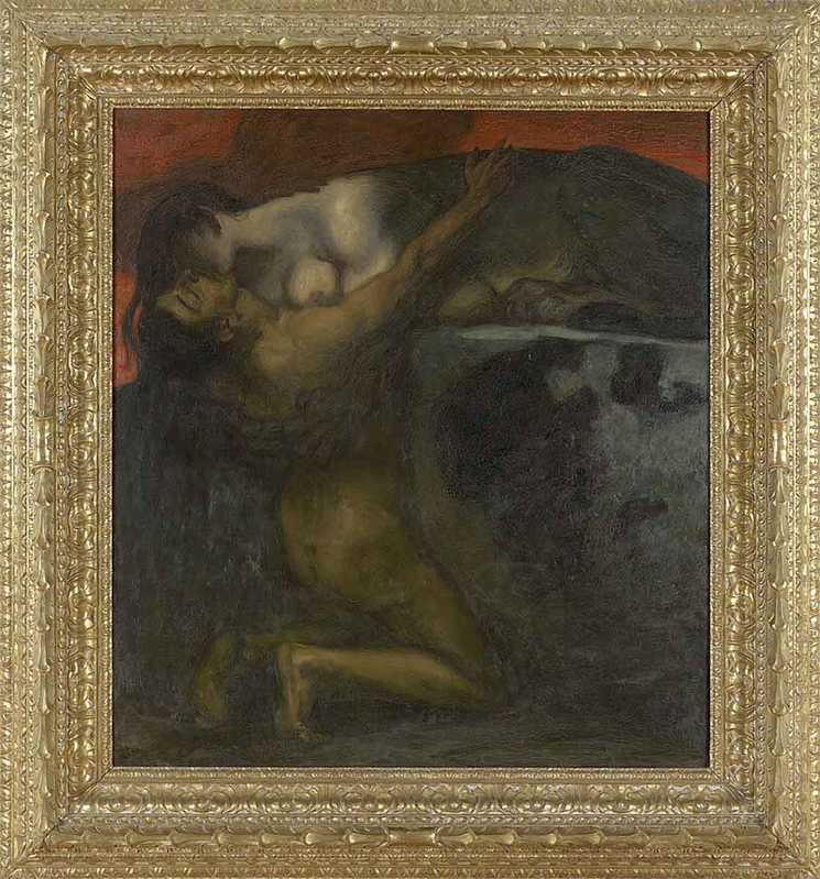 franz von stuck kiss of the sphinx
