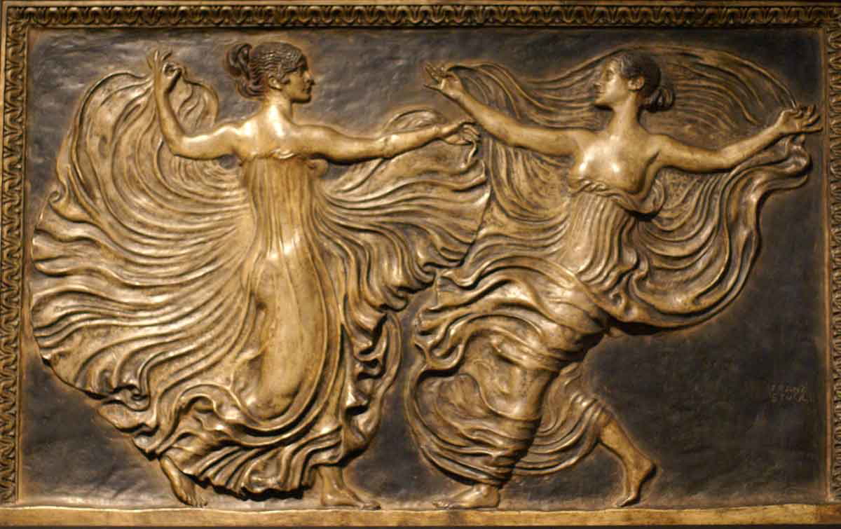 franz von stuck serpentine dancers relief