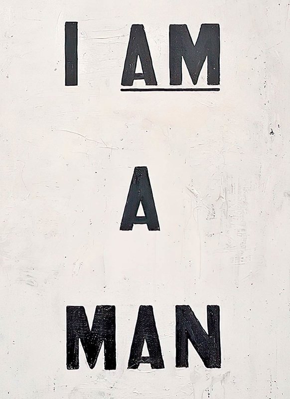 glenn ligon I am a man painting