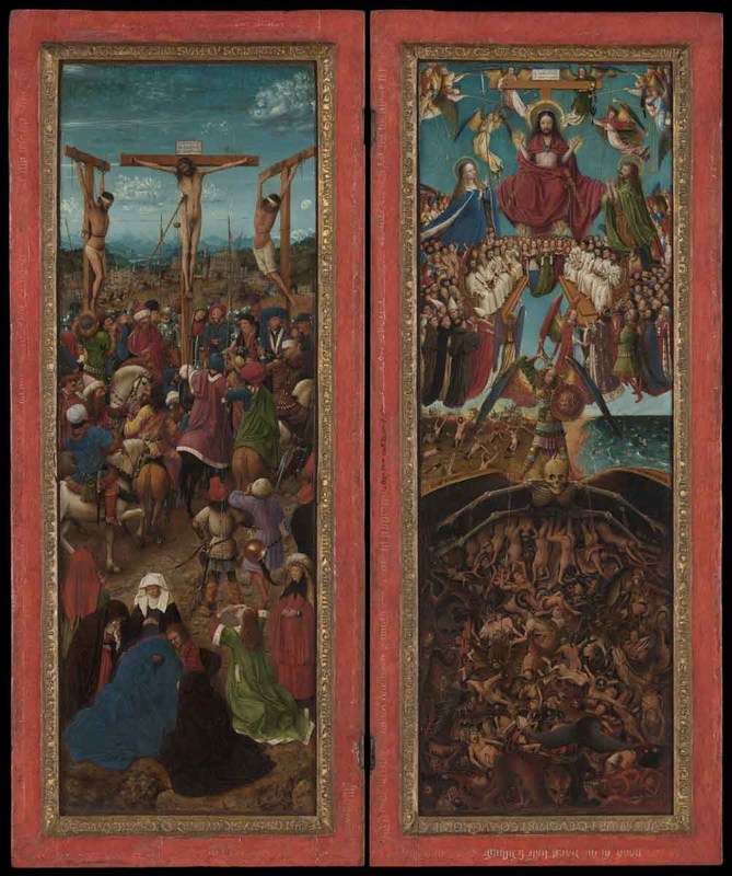 last judgement crucifixion jan van eyck met