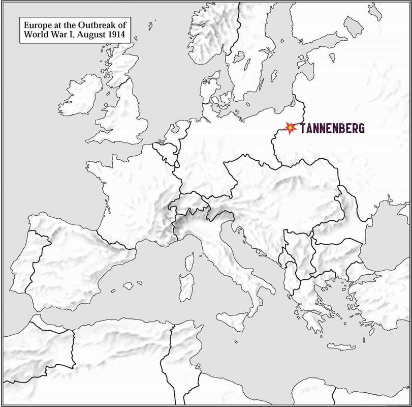 map europe outbreak world war i