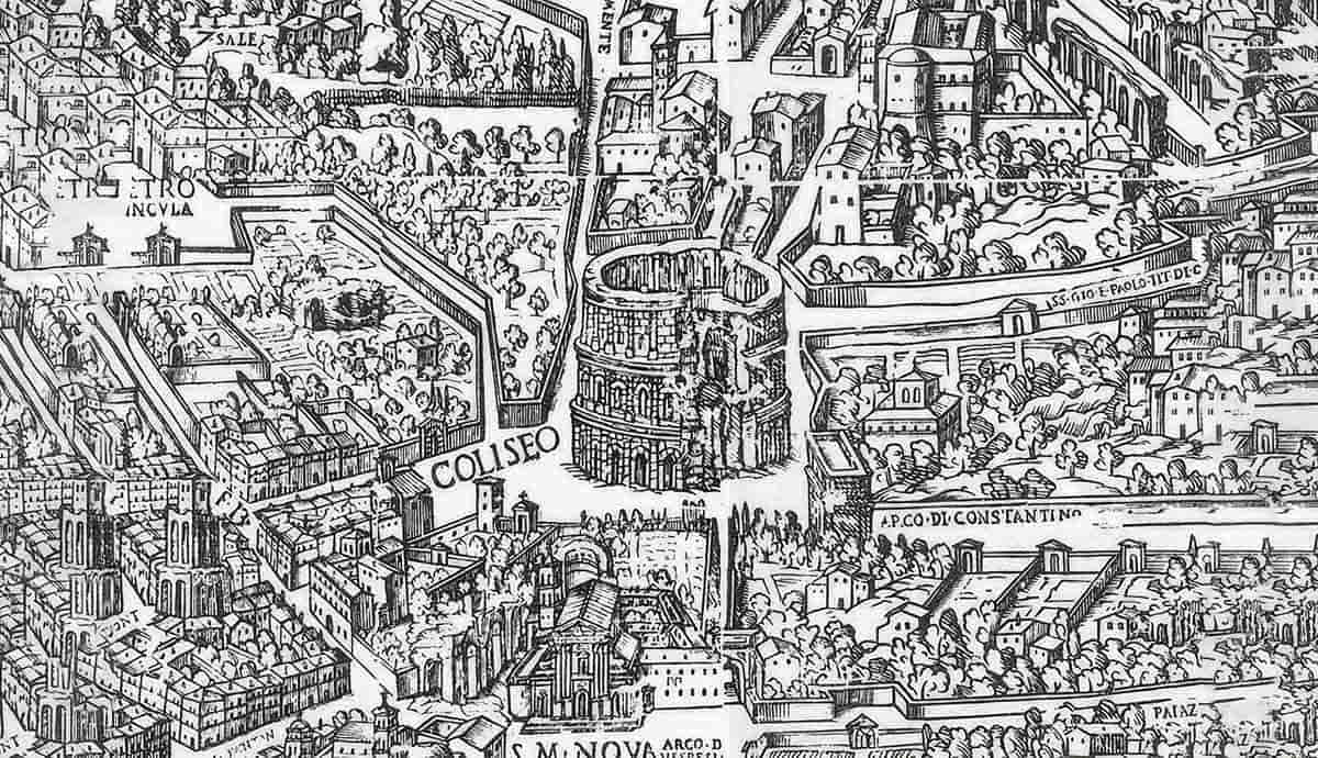 medieval map rome