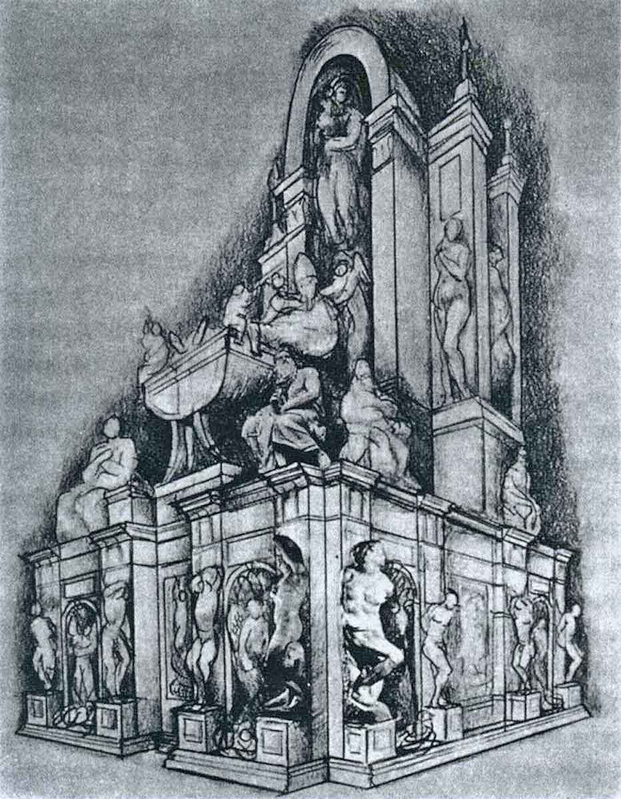michelangelo tomb julius II second project