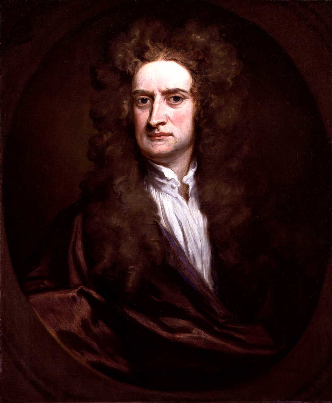 newton oil painting