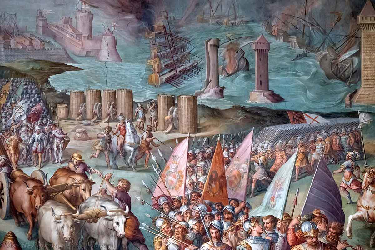vasari battista war of pisa
