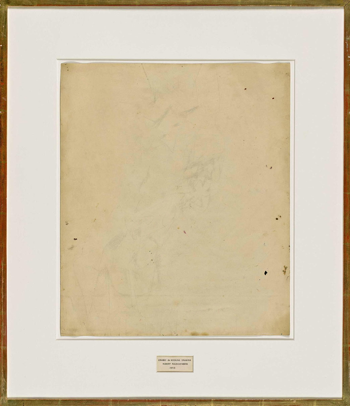 rauschenberg de kooning drawing