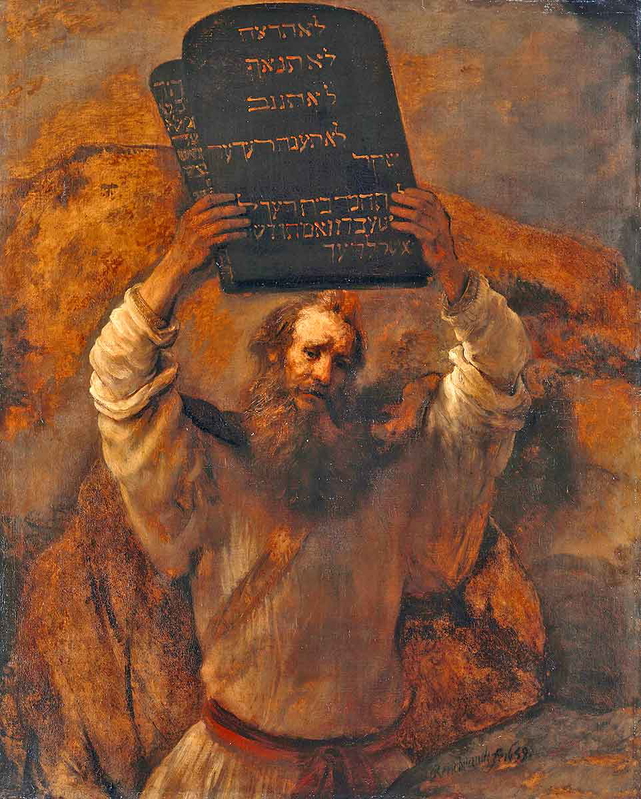rembrandt moses commandments