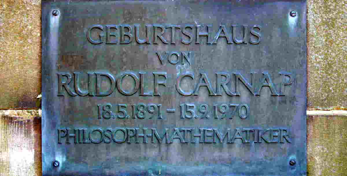 rudolf carnap plaque