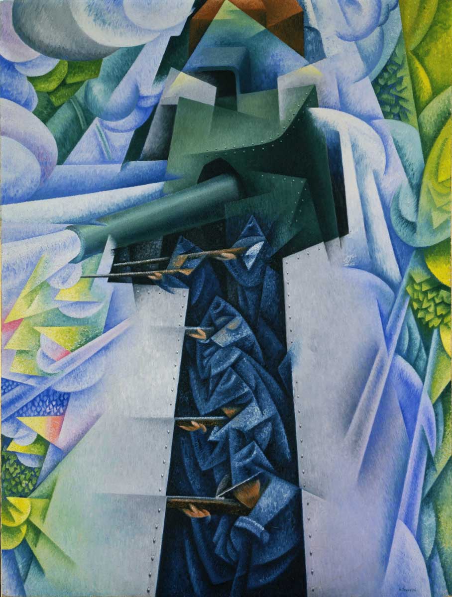 severini armored train painting 1915