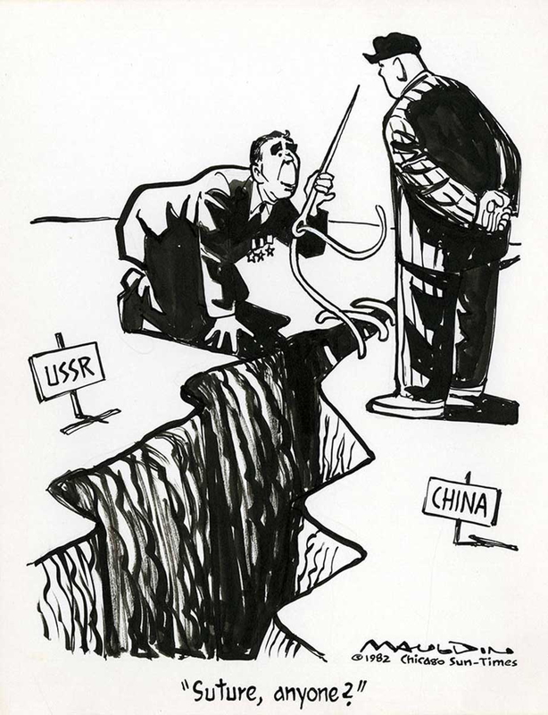 sino soviet split political cartoon