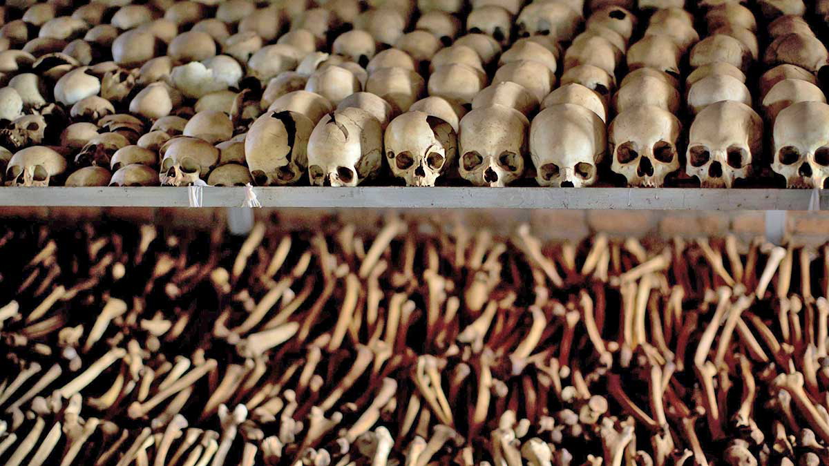 skulls victims rwandan genocide
