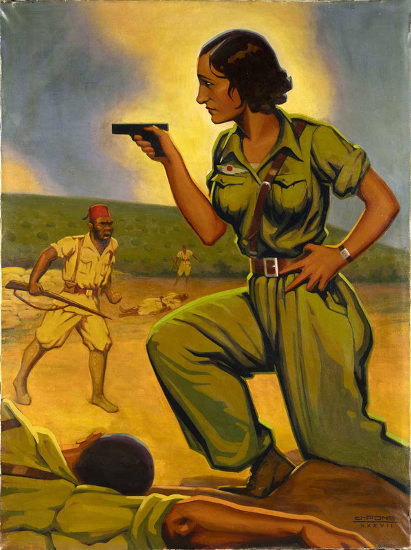 spanish civil war art lina odena