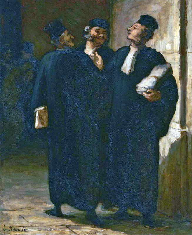 three lawyers daumier