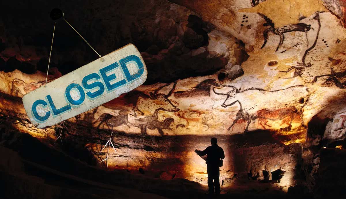 why was the lascaux cave closed to the public