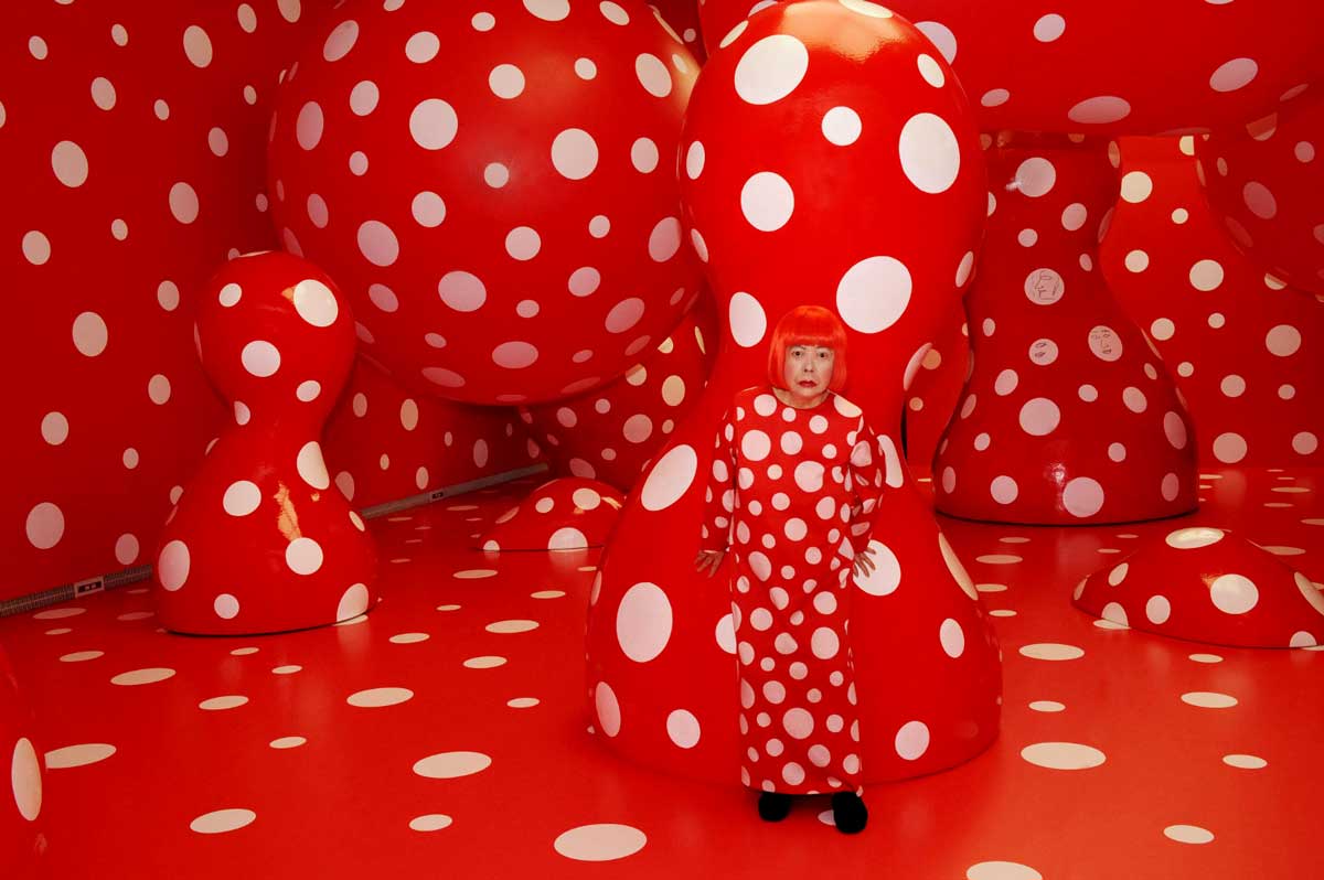 The famous polka dots of Yayoi Kusama are all over Louis Vuitton