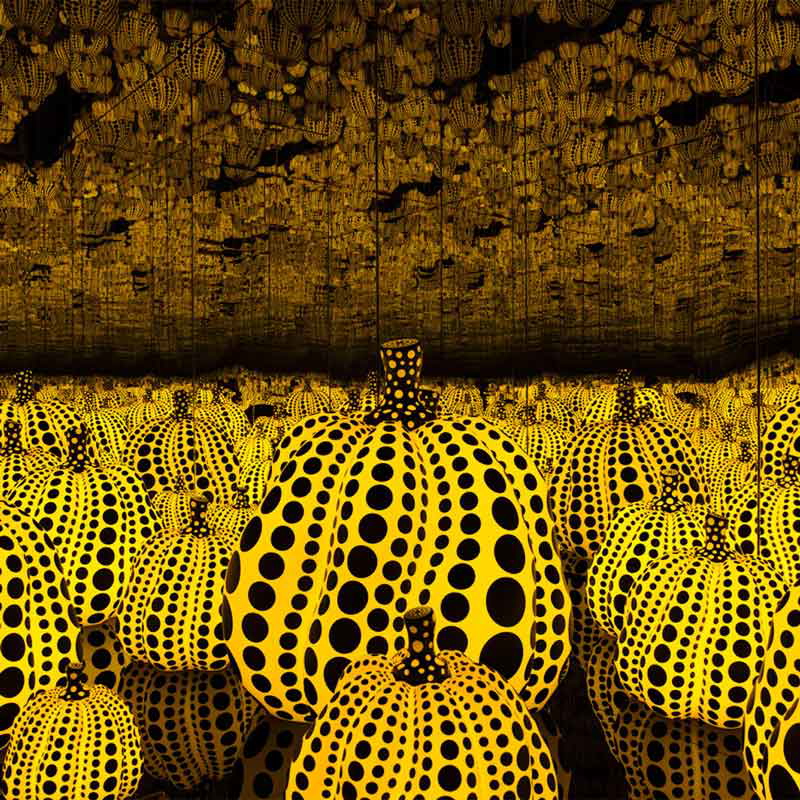 yayoi kusama eternal love pumpkins 2016