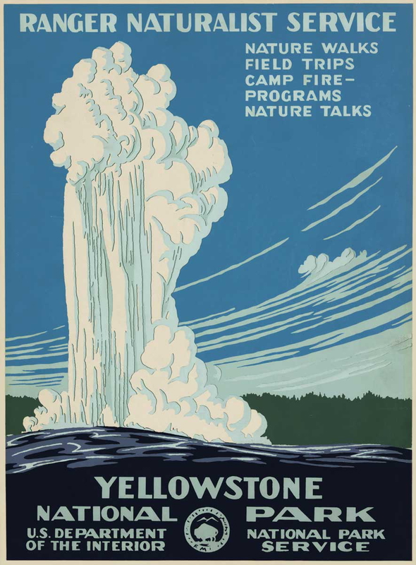 yellowstone national park poster