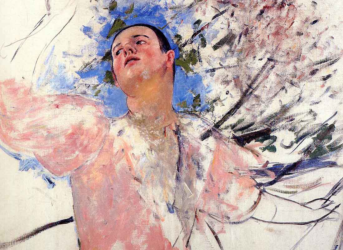Young woman picking the fruit of knowledge Mary Cassatt 1892