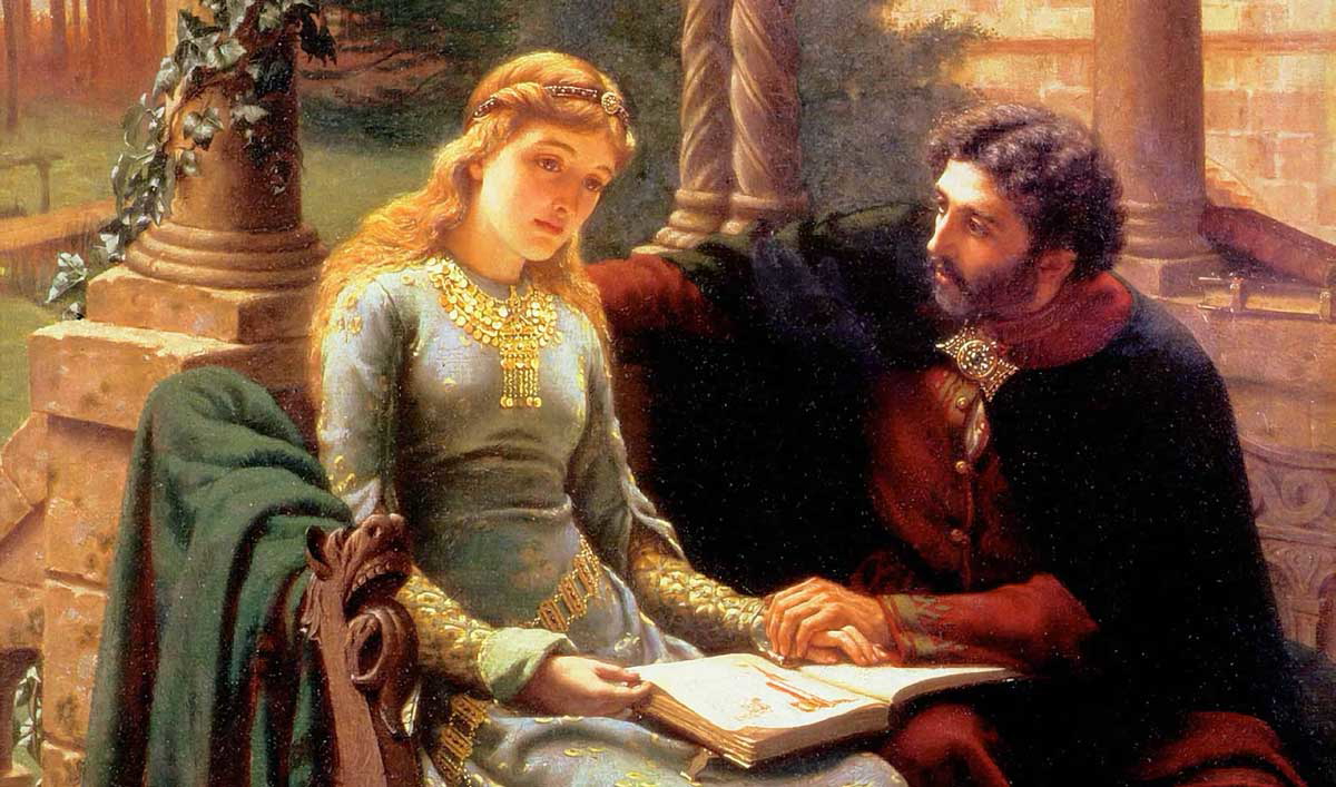 abelard teaching heloise leighton painting