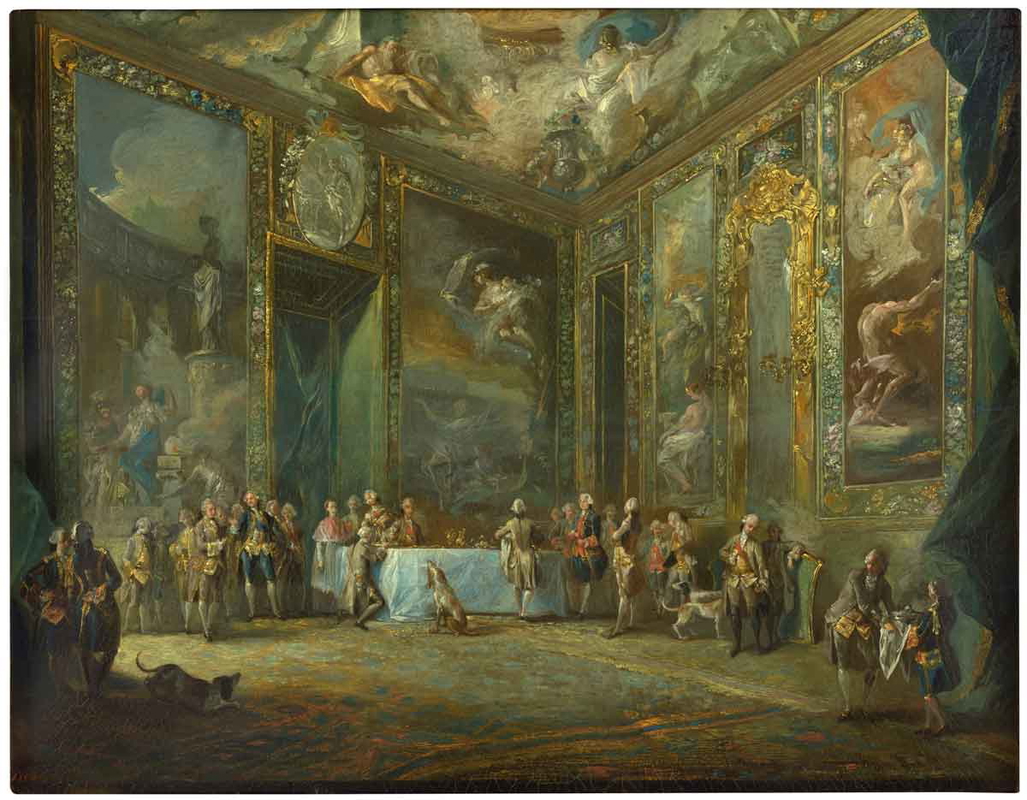 carlos iii dining before his court