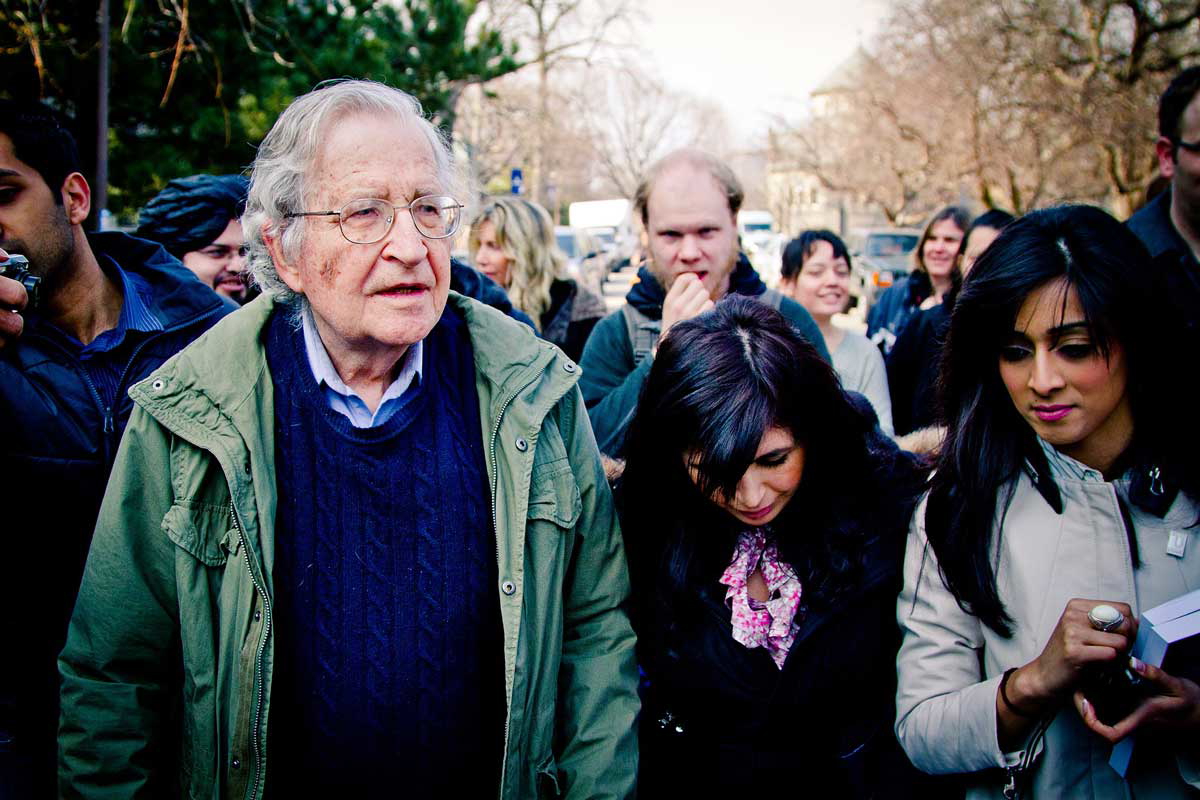 chomsky activist photograph