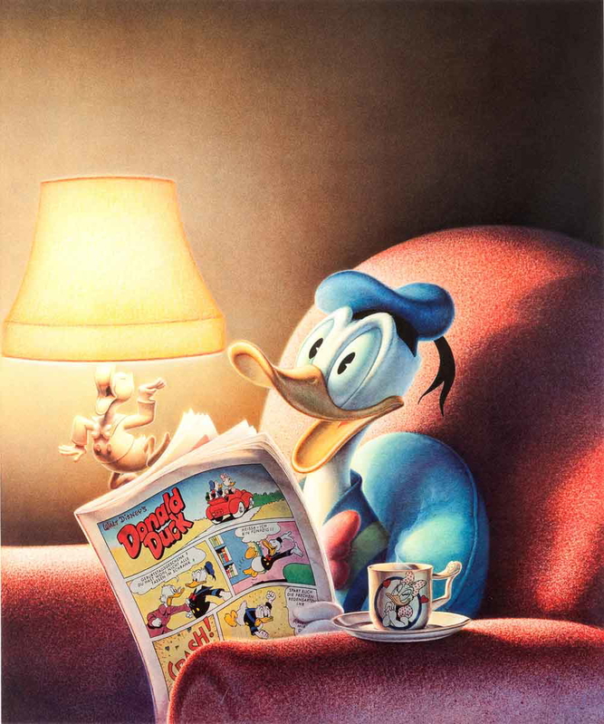 donald duck 50th birthday print