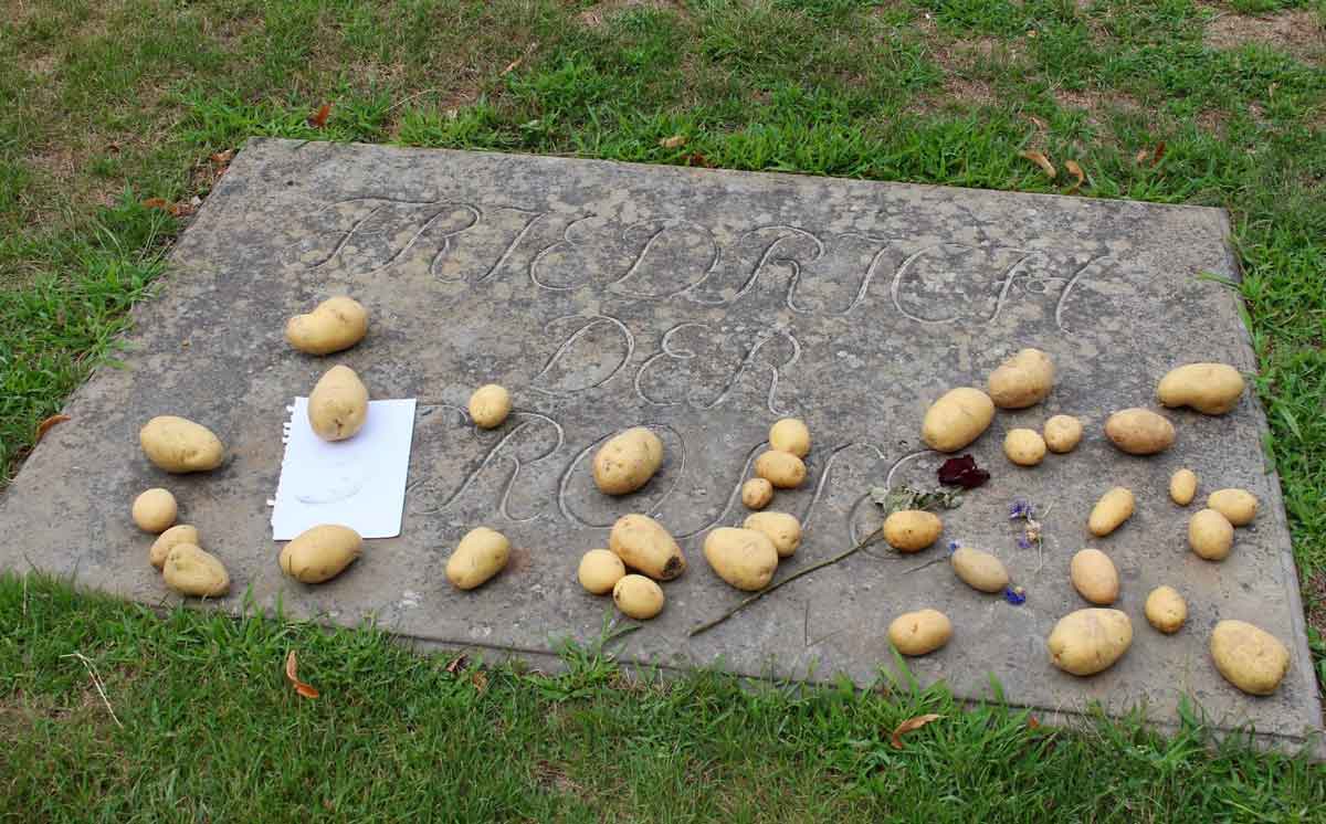 frederick the great potato grave