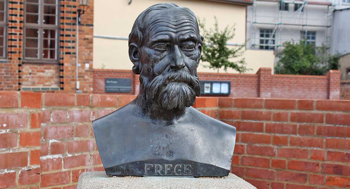 frege bronze bust