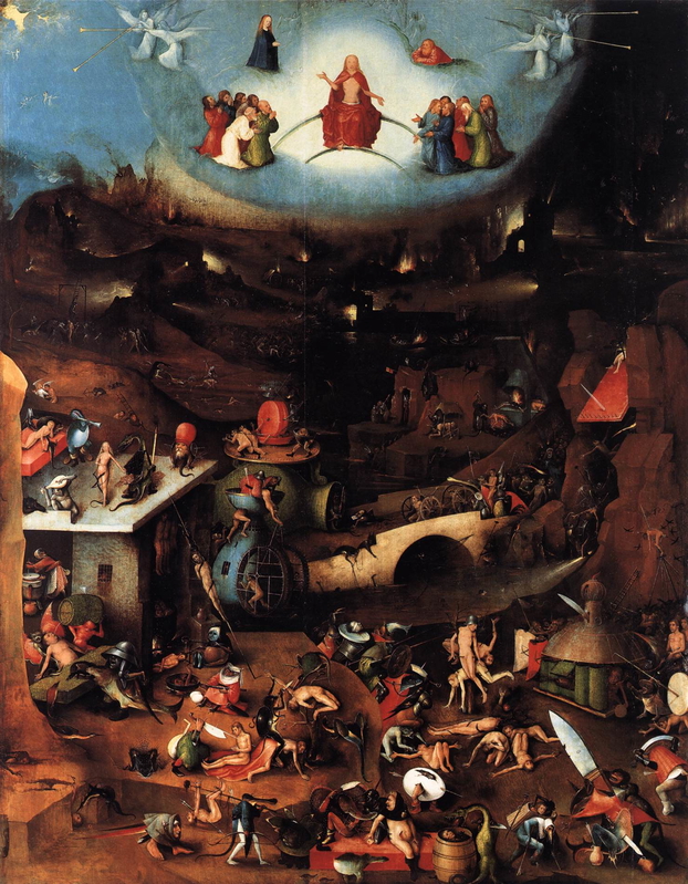 hieronymus bosch the last judgement central panel