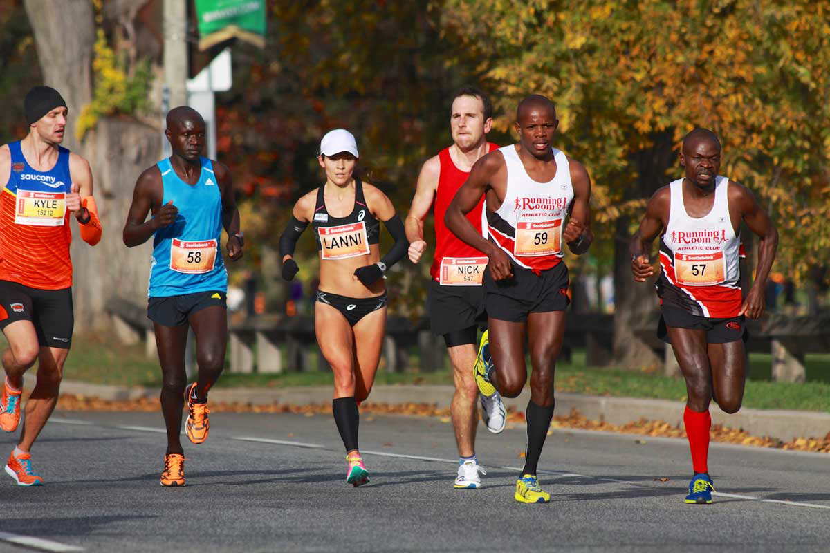 human evolution running