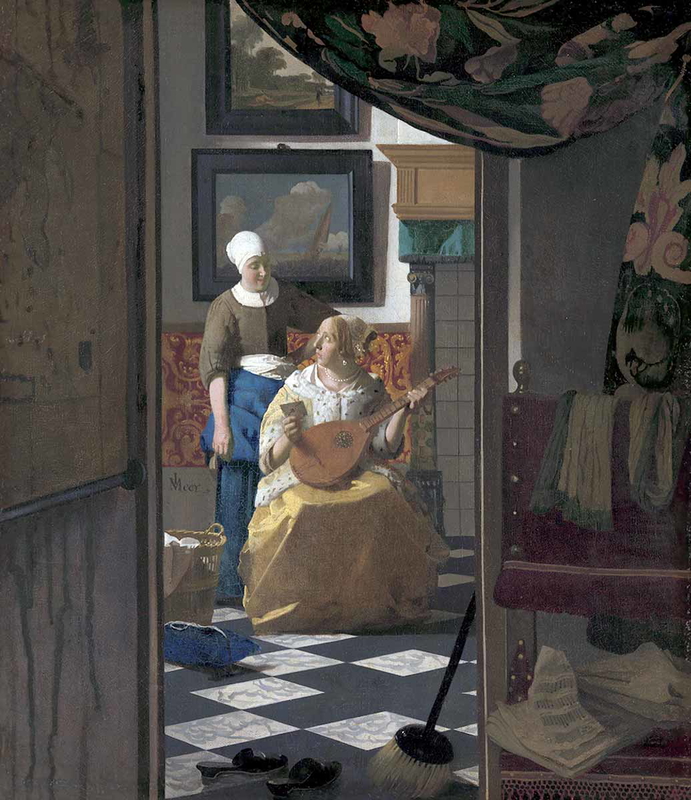 johannes vermeer the love letter painting