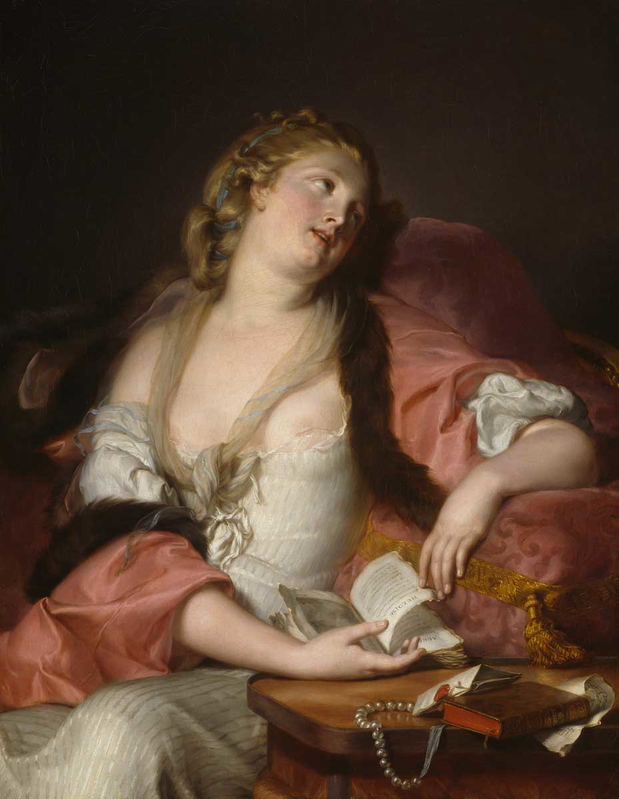 lady reading letters abelard heloise painting