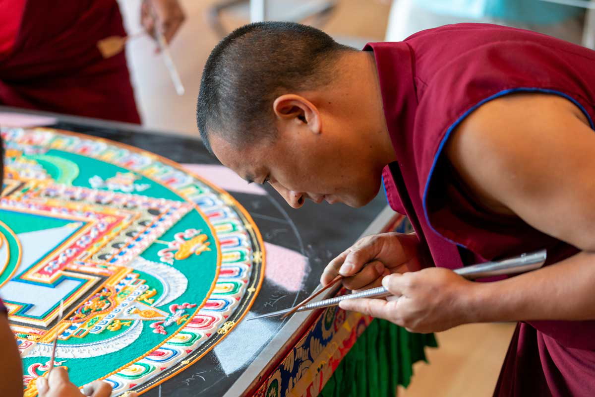 mandala sand painting