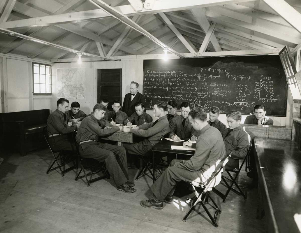 men studying