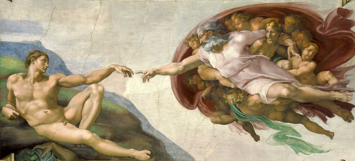 michelangelo creation adam