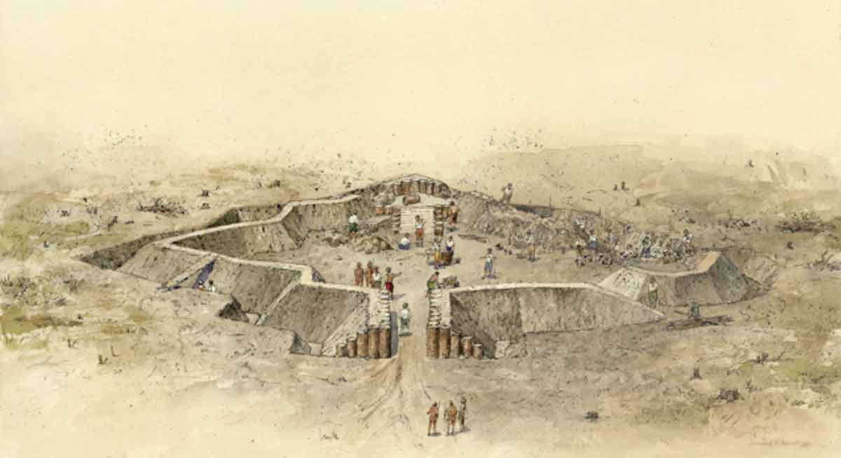 military roanoke colony fortification