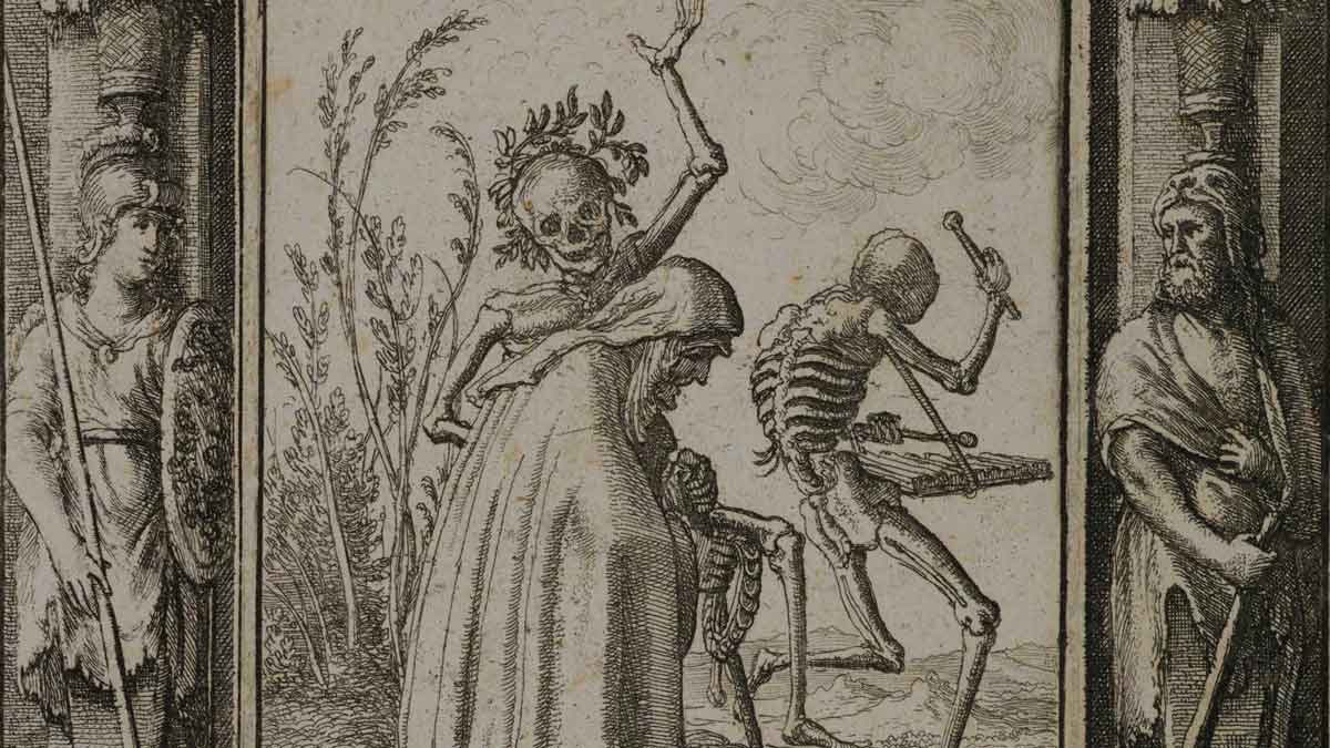 skeleton etching