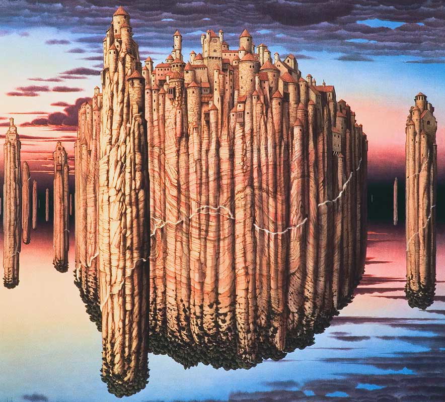 Theory of Tension, Jacek Yerka, via WikiArt