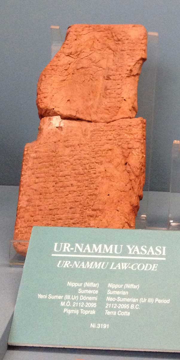 ur nammu code istanbul law clay