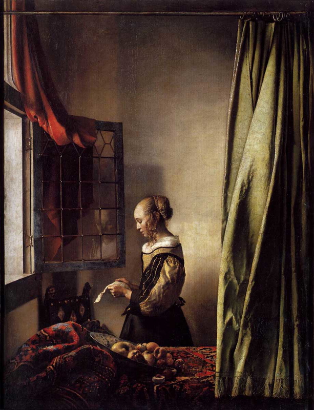 vermeer girl reading