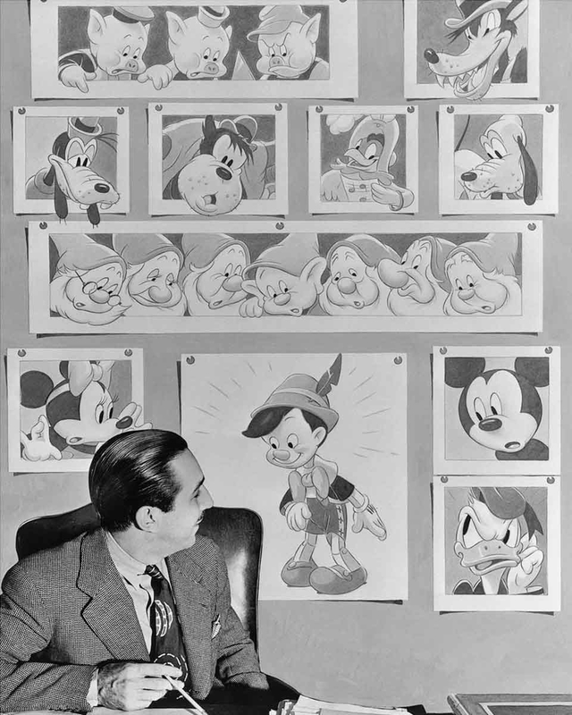 walt disney animated characters photography